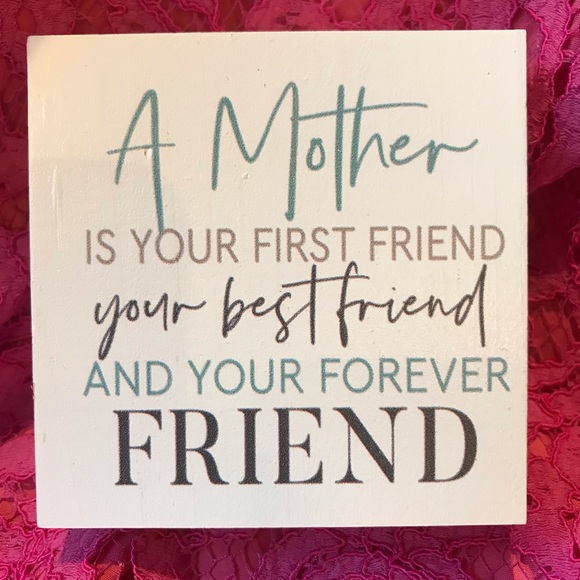 Other - Mother Friend Block decor small perfect for office or desk